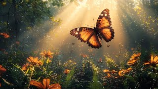 Magical Jungle Sunrise with Butterfly & Piano | Relaxing Nature Sounds for Peace & Sukoon Symphony screenshot 2