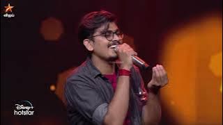 Othaiyadi pathayila Thaavi oduren... Song by #Abhijith | Super Singer Season 9