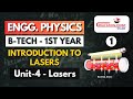 Lec 1 Laser Basics: Properties & Applications π