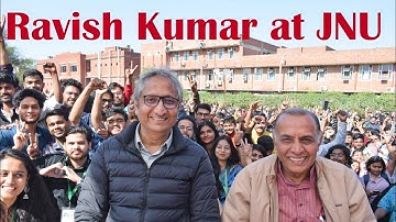 Ravish Kumar at JNU: What Prof. Anand Kumar says in front of him