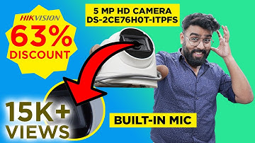 🔥 5 MP HD Audio Camera | BUMPER DISCOUNT 🔥 DS-2CE76H0T-ITPFS Unboxing & Review