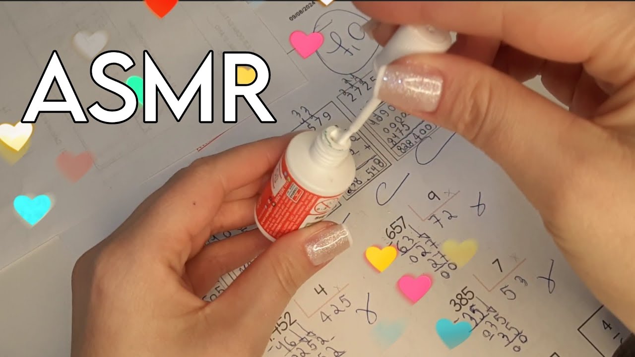 ASMR | CORRIGINDO PROVAS #gabiasmrcanal