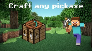 How to make any pickaxe in Minecraft