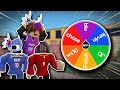 Mm2 but a wheel picks the youtuber murder mystery 2