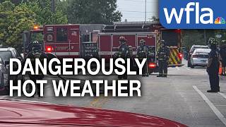 Tampa Bay firefighters rotate, take precautions while battling blazes in extreme heat