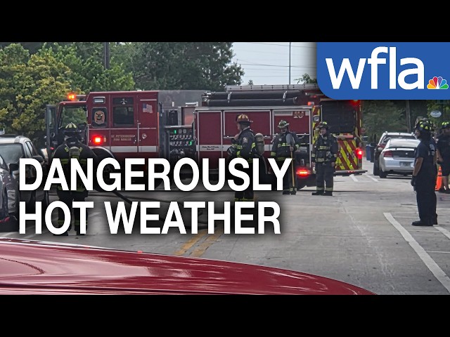 Tampa Bay firefighters rotate, take precautions while battling blazes in extreme heat