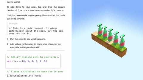 Swift Playgrounds: Storing Information