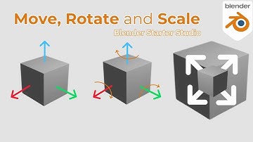 Move, Rotate, and Scale in Blender | Blender Starter Studio Beginner Basics Tutorial