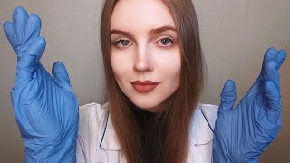 АСМР Осмотр Всего Тела в Перчатках • ASMR Full Body Exam with Gloves