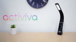 activiva LED Desk Lamp with Clock and Calendar Function (Powered by mbeat)