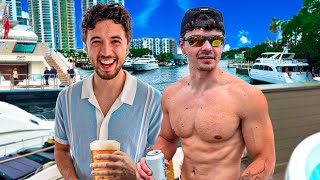 AB surprises best friend with £10,000 yacht party!