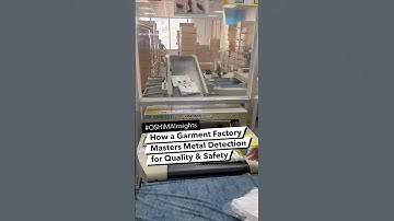 How a Garment Factory Masters Metal Detection for Quality & Safety| Needle Detector |#OSHIMAInsights