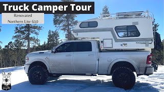 Renovated Truck Camper Tour | Northern Lite 610 | 4x4 Solo Female Travel