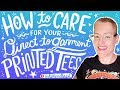 How To Wash DTG Tshirts | Kathy Weller Art | How To Wash Printed Tees | Caring For Your T-Shirts