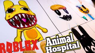 Drawing All Anomalies in Roblox Animal Hospital | EASY | STEP BY STEP | All Anomalies & Jumpscares screenshot 4