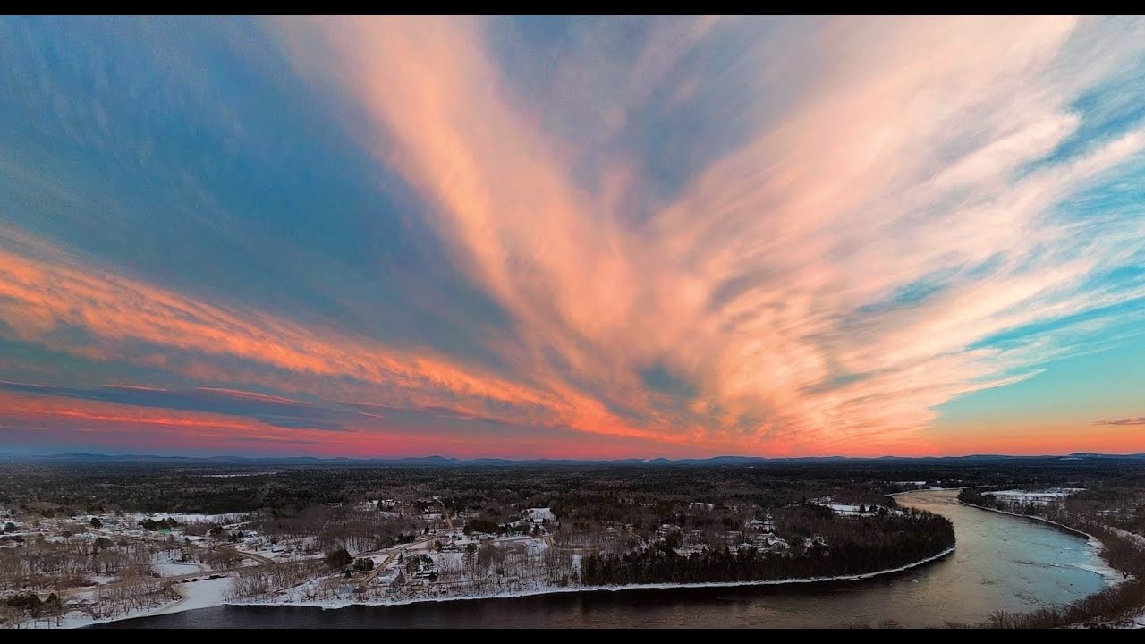 Old Town, Maine - Winter | DJI Mini 3 | 4k