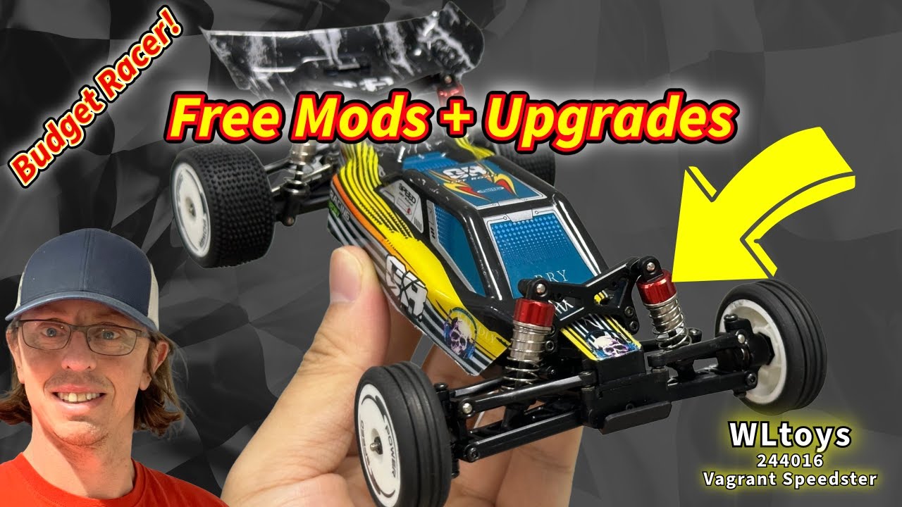 Wltoys 244016 budget racer Must do free mods and upgrades epic suspension Mod steering fix