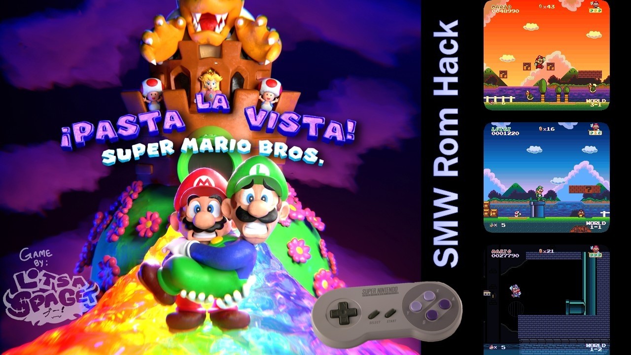 Super Mario Bros Pasta la vista! Propuesta renovada y rediseño espectacular.