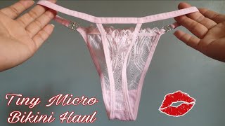 Tiny Micro Bikini Haul Lingerie From Shopee