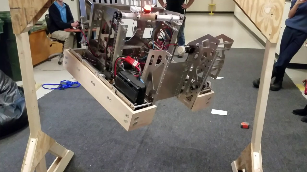 Practice bot slow climb 2017 FIRST Steam Works - YouTube