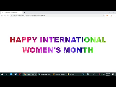 CSS3 Text Animation Effects-International Women's Month Special #SheInspiresMe