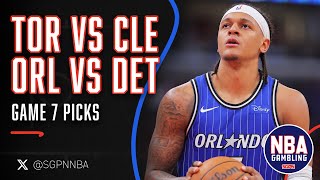 Raptors/Cavaliers + Magic/Pistons Game 7 Picks - 5/3/26 | NBA Bets, Player Props and Predictions