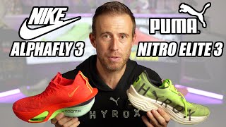 Hyrox Puma Deviate Nitro Elite 3 & Nike Alphafly 3 | Testing Shoes at Hyrox?