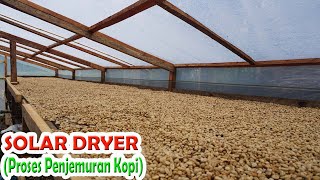 Coffee Solar Dryer | Penjemuran Kopi praktis menggunakan Solar Dryer |  Alat Pengering Kopi Praktis