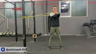 Resistance Loop Anti-Rotation Hold | Exercise Demo | Coaching Software | QuickCoach