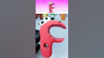 sprunki OC P Phase 2 from Alphabet Lore that I made with clay