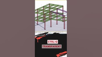 Tekla structure shortcut keys to render objects | #short #civil #construction  #teklastructures