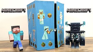 Making LARGEST LEGO Minecraft Warden and Herobrine MYSTERY BOX