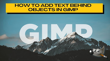 How to Add TEXT BEHIND OBJECTS in GIMP