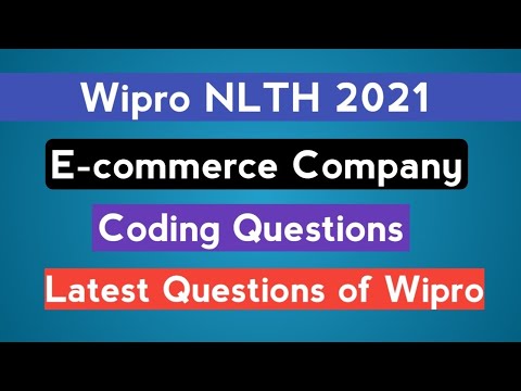 Wipro 2021 | E- Commerce | Coding Question | Latest Problem | The Coding Bytes