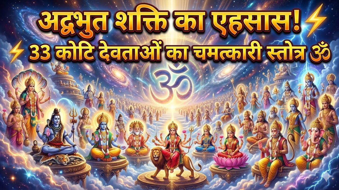 अद्भुत शक्ति का एहसास! ⚡ 33 कोटि देवताओं का चमत्कारी स्तोत्र 🕉️ All Gods Bhajan @SuryanshBhakti88