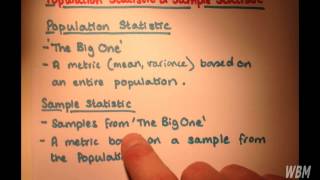 Difference Between Population Statistic and Sample Statistic
