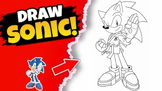 How to Draw Karate Sonic from Sonic the Hedgehog
