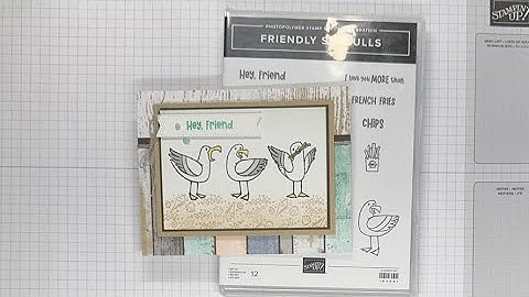 Stampin’ Up! Friendly Seagulls Hey Friend Card Tutorial #diy #papercrafting #cardmaking #beachcard