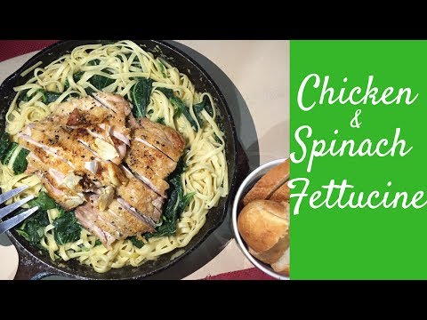 Chicken Spinach White Sauce Pasta