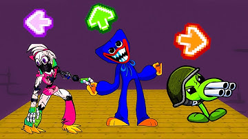 FNF Character Test | Gameplay VS Playground | VS Plants Vs Rappers | VS Huggy Wuggy | Glamrock Chica