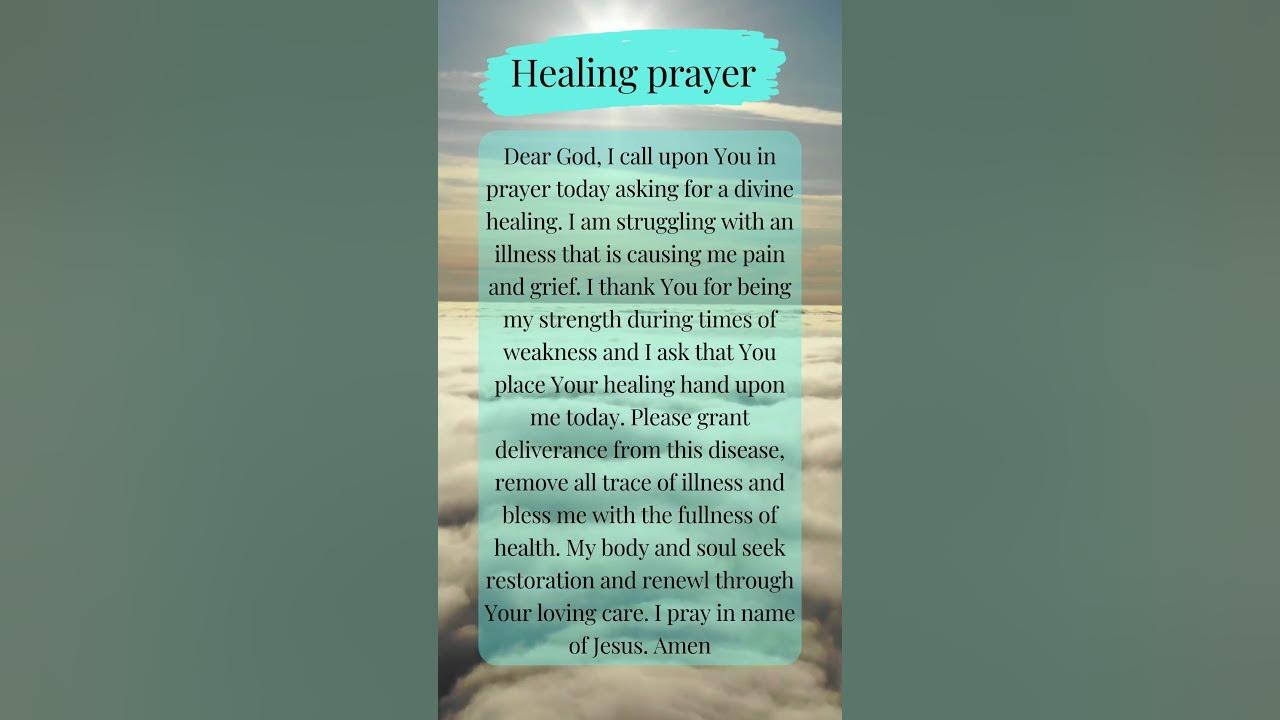 Healing prayer 🙏🕊 believe and let God heal you 🕊🙏 #heal #healing #prayer