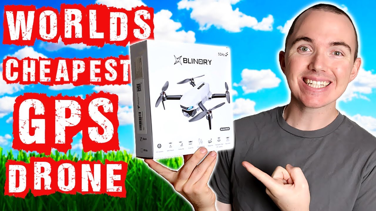 WORLDS Cheapest GPS Drone - Blinory HK55 FPV Drone - YouTube