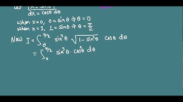 Integration by trig substitution: definite integral