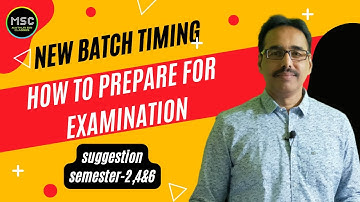 Suggestion | Semester 2, 4 & 6 | New Batch Timing | How to prepare for Exams | @MathurSirClasses