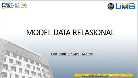 Model Data Relasional - Basis Data