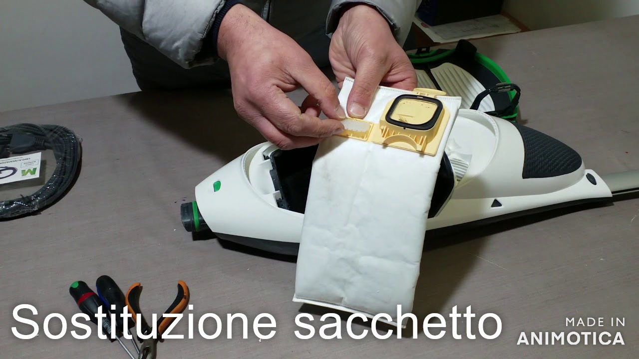 Sostituzione sacchetto Folletto VK 140 e VK 150 