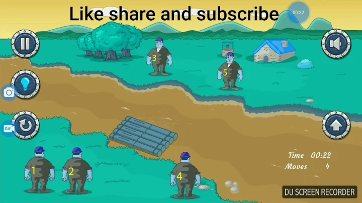 River Crossing IQ Logic Games Level 04