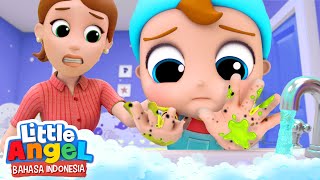 Cuci, Cuci, Cuci Tangan dengan Sabun! | Kartun Anak | Little Angel Bahasa Indonesia