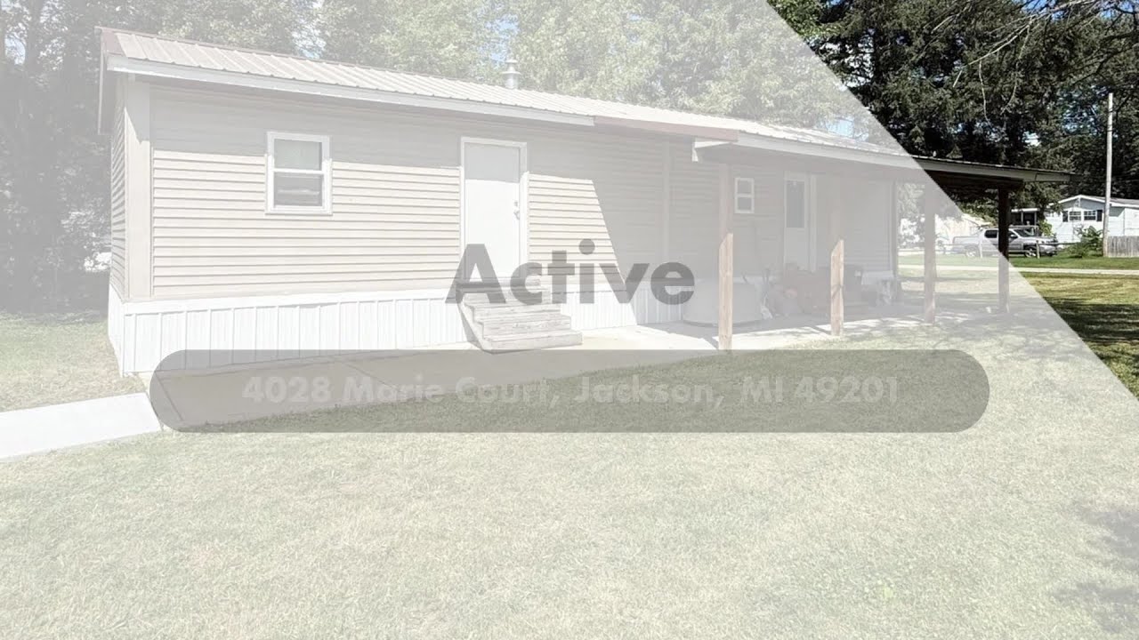 Active in 4028 Marie Court, Jackson, MI 49201 Contact me for a showing!
