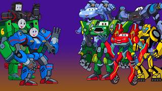 Robot Train Army VS Monster Car Boss in the Dark City screenshot 5